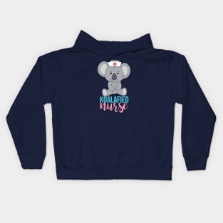 Funny Koalified Nurse Nursing Pun Kids Hoodie